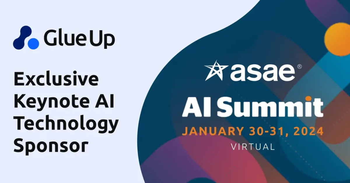 Glue Up Recognized as Exclusive Keynote AI Technology Sponsor for ASAE AI Summit