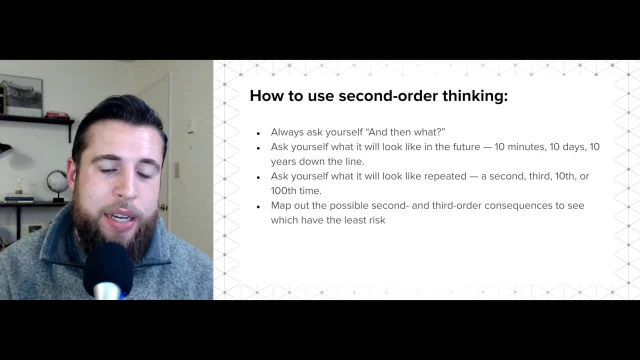 Mental Models For Marketing:  2.12 Problem-solving Mental Models - Second-Order Thinking