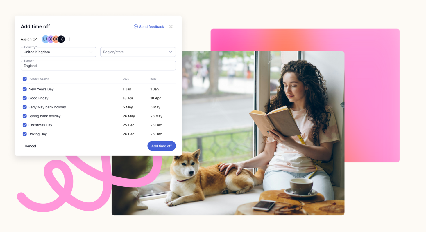 Time Off in Teamwork.com
