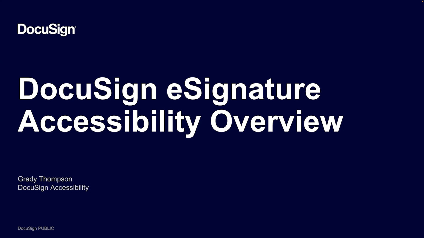Our Accessibility Journey with DocuSign eSignature (and Beyond)