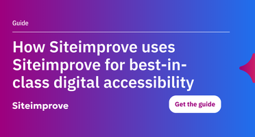 How Siteimprove uses Siteimprove for best-in-class digital accessibility