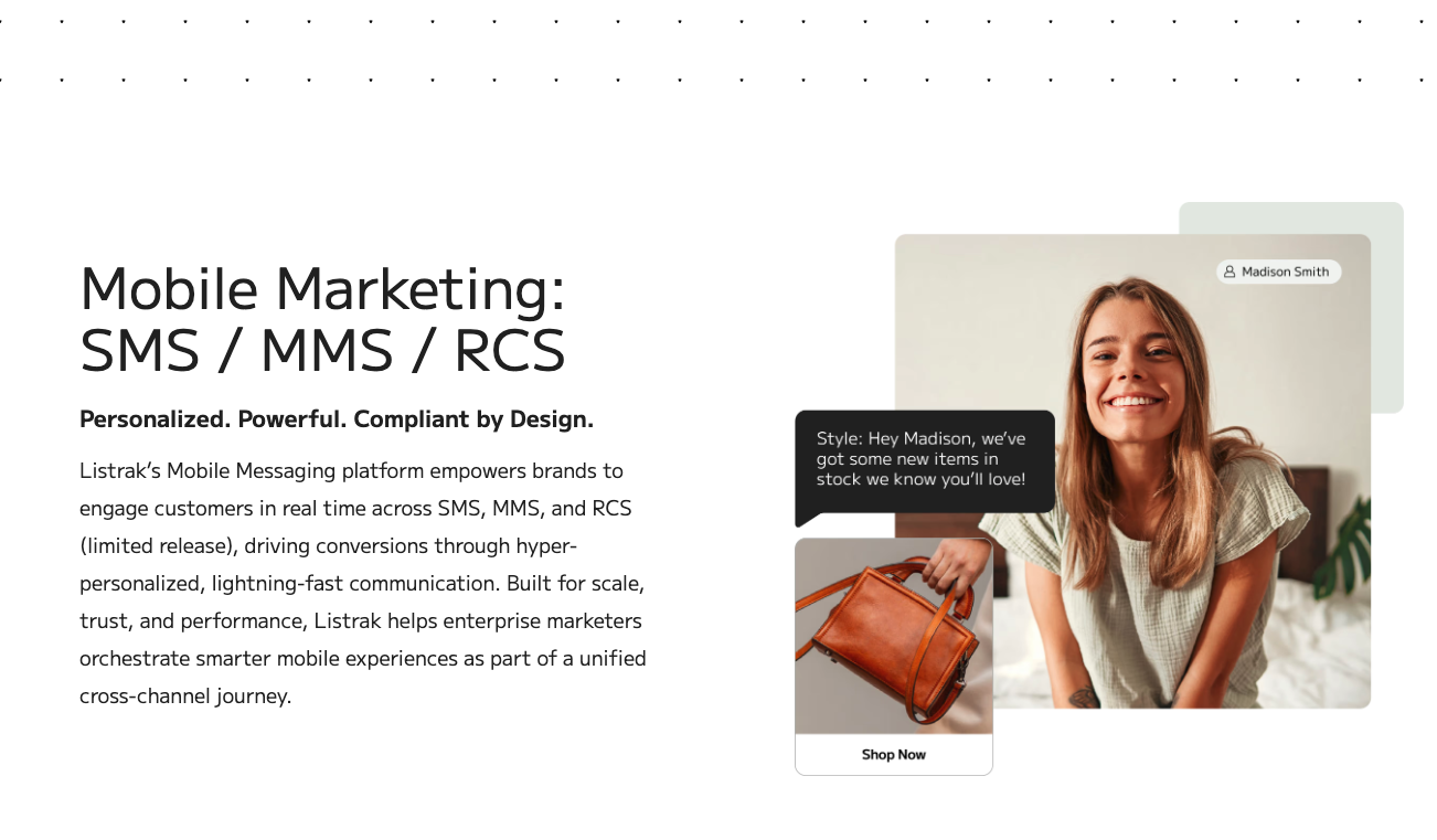 Mobile SMS + RCS Text Based Marketing | Retail e-Commerce