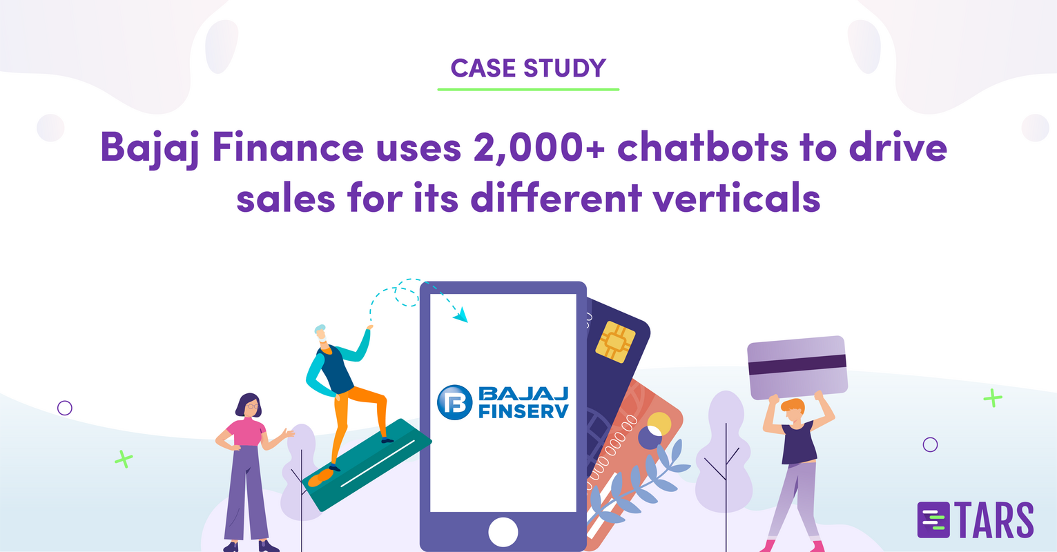 [Case Study] Bajaj Finance drives 25% of Credit Card Sales using Tars Conversational Landing Pages - Tars Blog