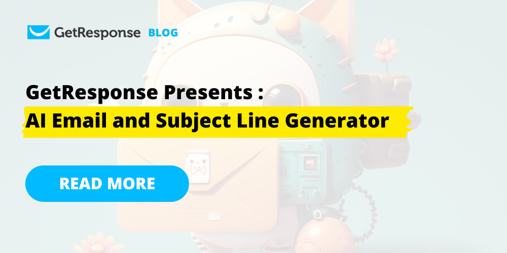 GetResponse Presents: AI Subject Line Generator and AI Email Generator [New Feature]