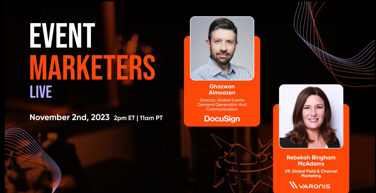 Events Marketers Live with Rebekah MCAdams & Ghazwan Almoazen