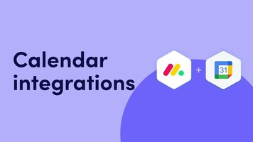 Calendar Integrations | monday.com tutorials