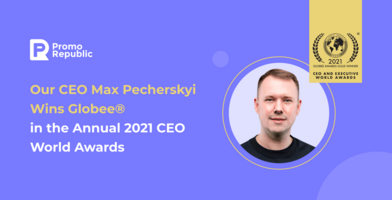 PromoRepublic's CEO Max Pecherskyi Wins Globee® in the Annual 2021 CEO World Awards - PromoRepublic