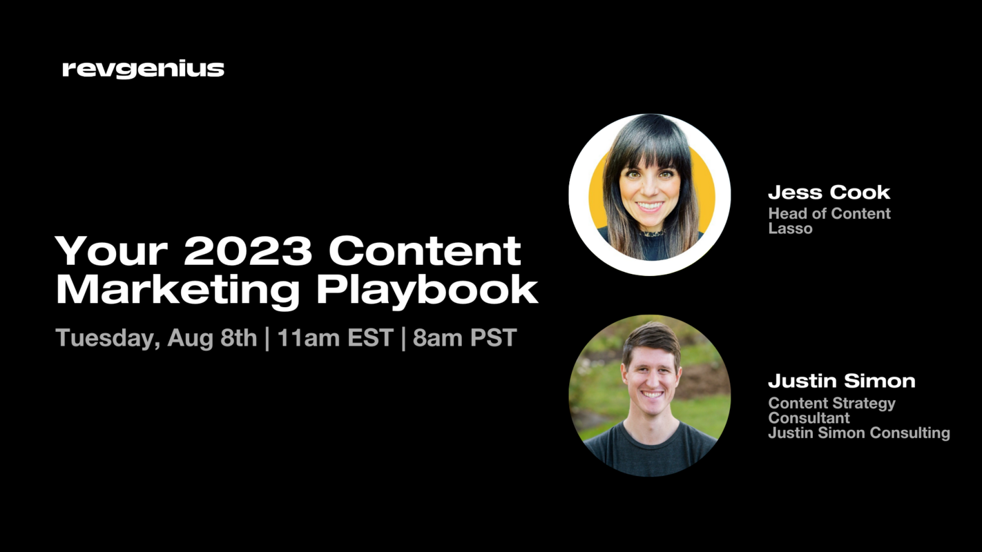 Watch the Recap : Recap – Your 2023 Content Marketing Playbook