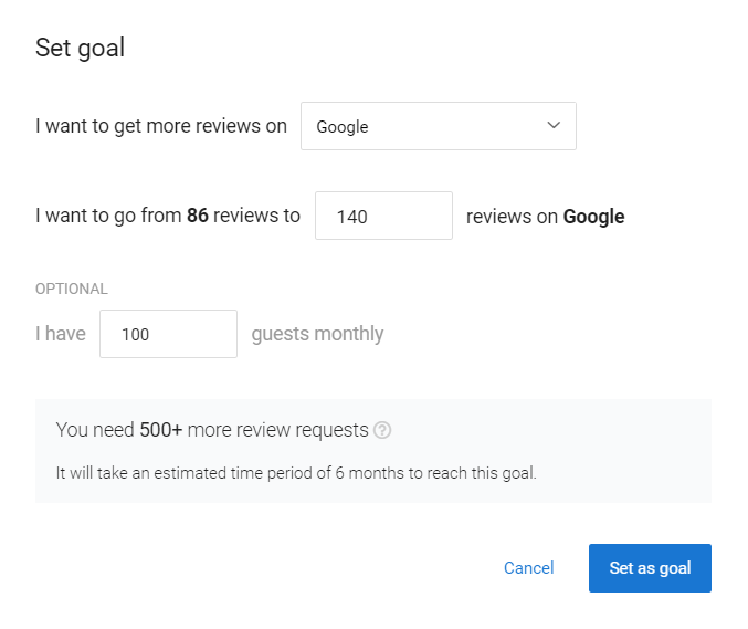 Birdeye Goals Tool - Boost customer happiness for your business