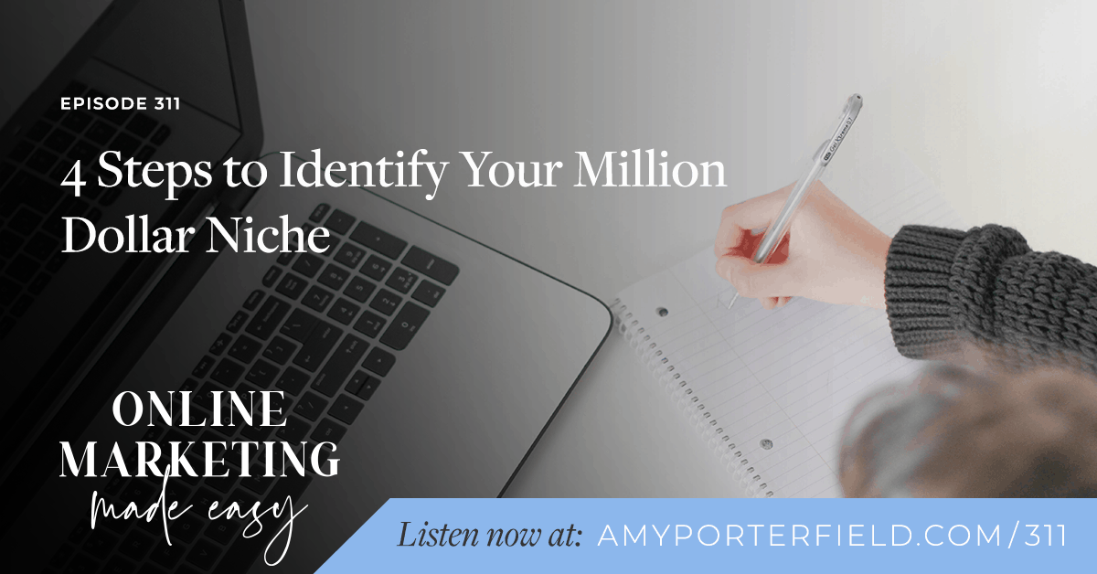 #311: 4 Steps To Identify Your Million Dollar Niche 