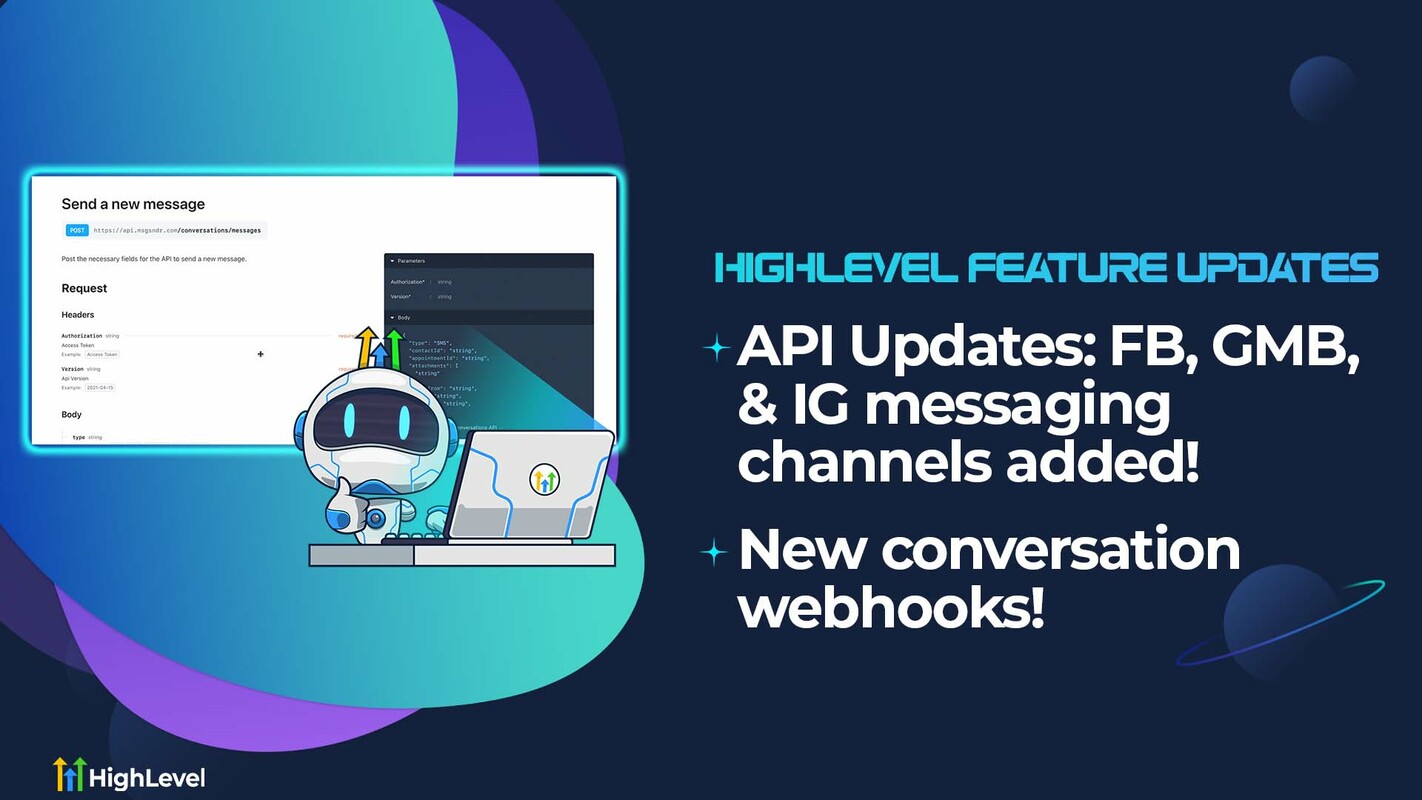 API Updates : FB, GMB, & IG messaging channels added! + New conversation webhooks!
