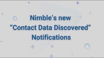 Nimble's New Contact Data Discovered Notification