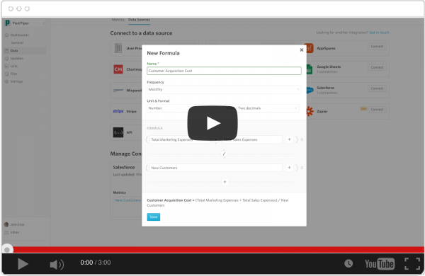 Video: Formula Builder (Customer Acquisition Cost)