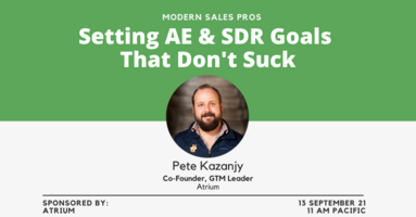 Setting AE & SDR Goals That Don't Suck
