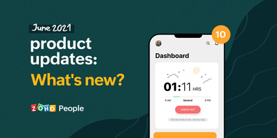 Product updates from Zoho People: June 2021