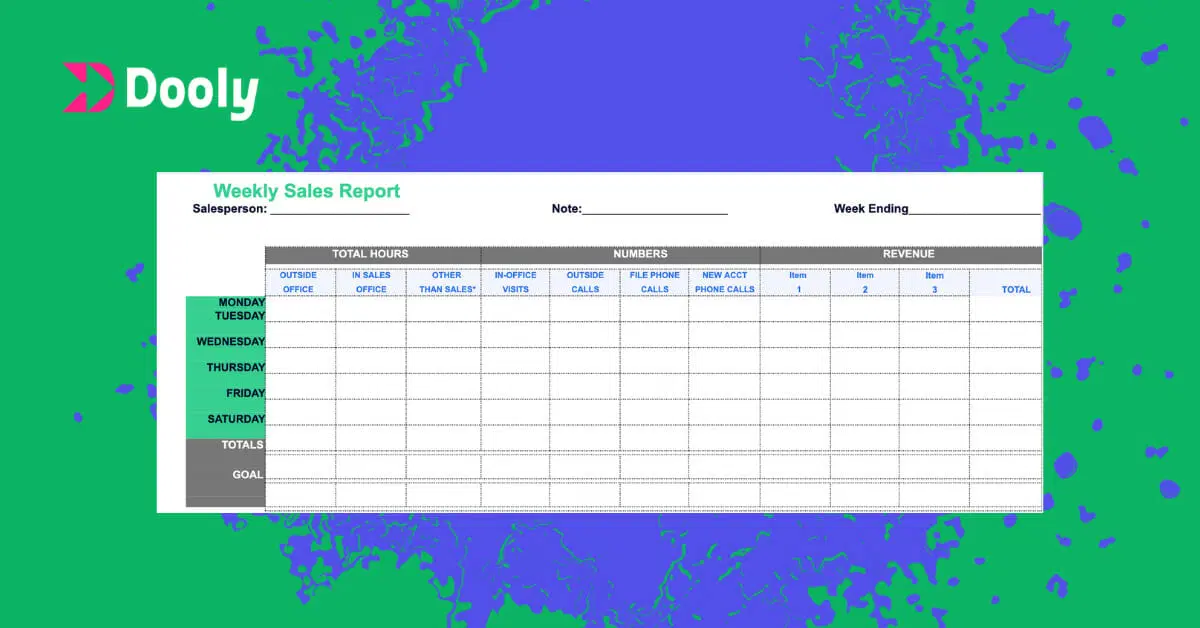 Best Sales Report Templates (Daily, Weekly, Monthly)