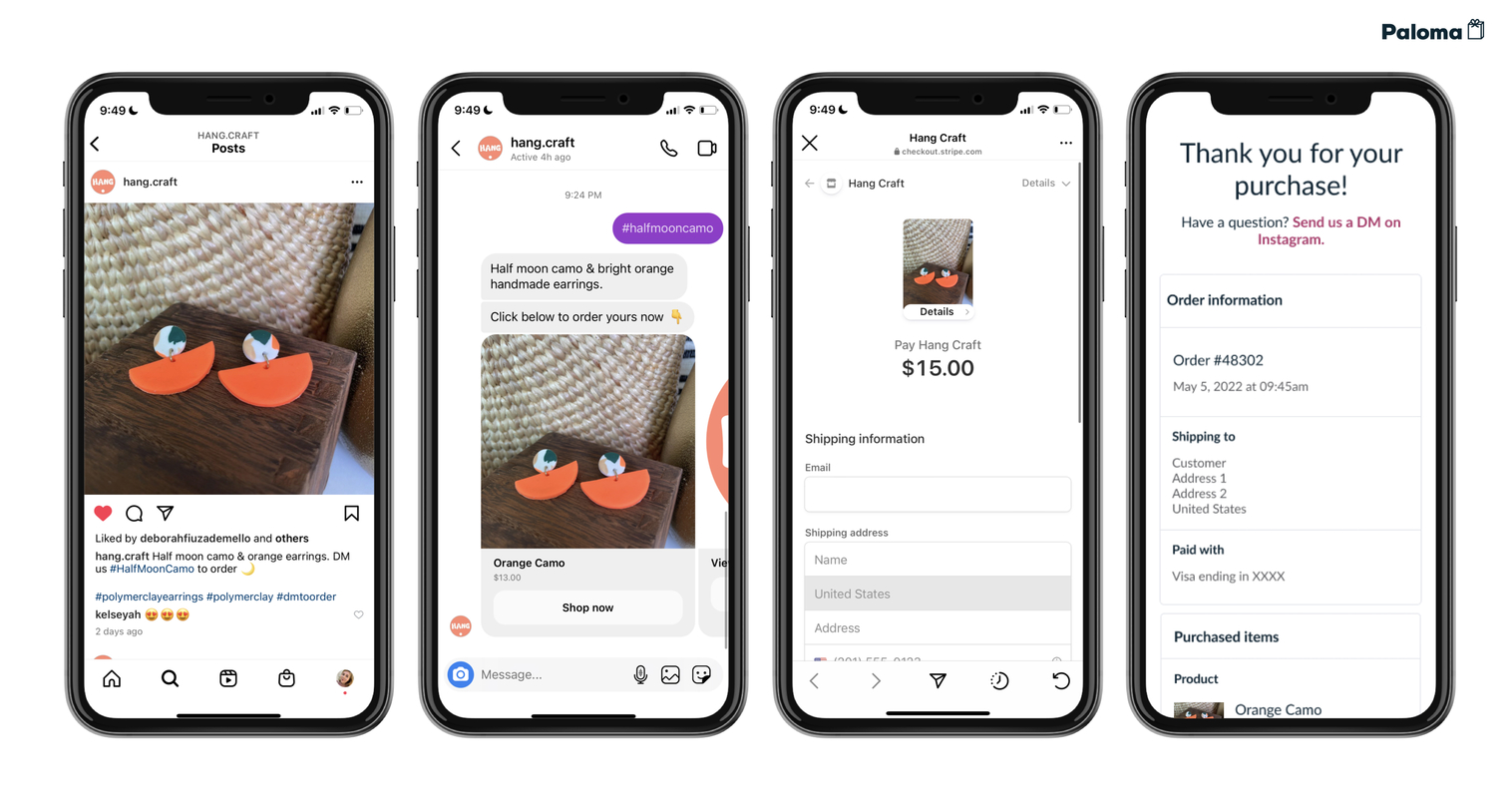 Paloma banks on checkout across direct messages in launching new storefront product