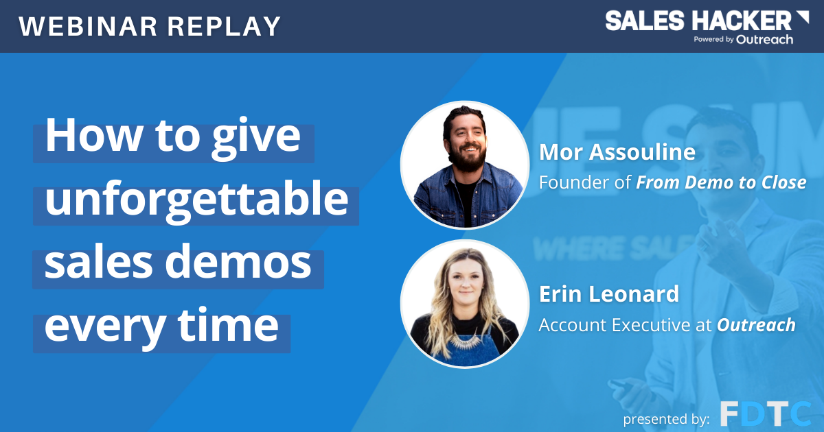 How To Give Unforgettable Sales Demos EVERY time - GTMnow