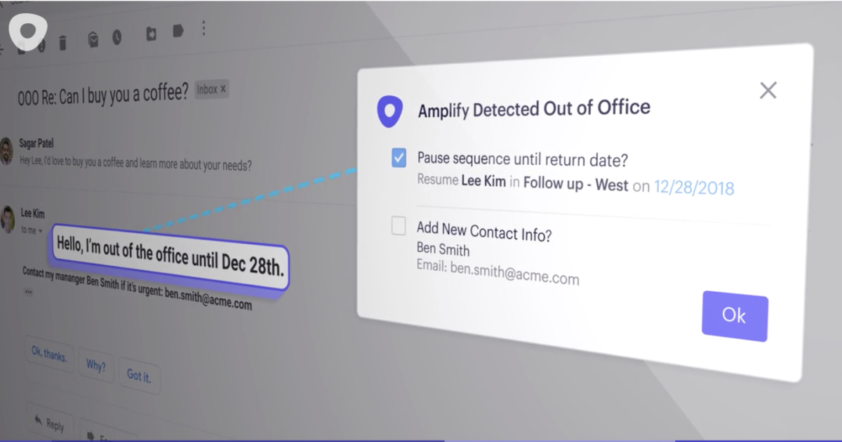 Now Live: Amplify Out of Office Return Date Extraction