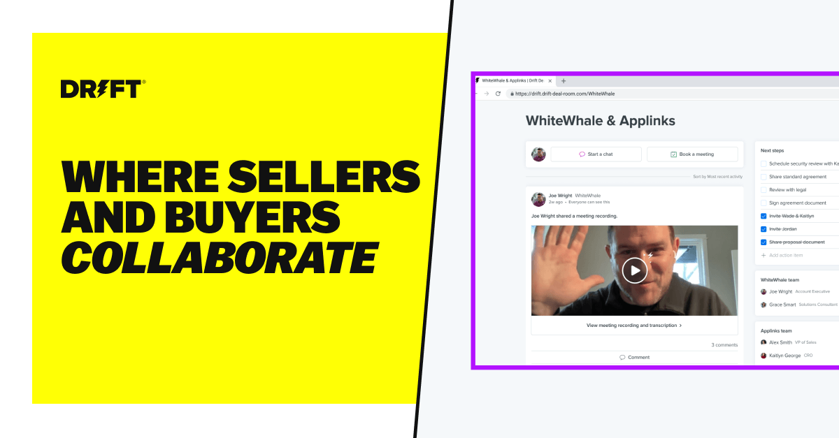 Introducing Drift Deal Room: Where Sellers & Buyers Get the Job Done