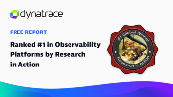 Dynatrace named global winner for best observability platform by Research in Action in their 2022 Vendor Selection Matrix™