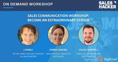 Sales Communication Workshop: Become an Extraordinary Closer