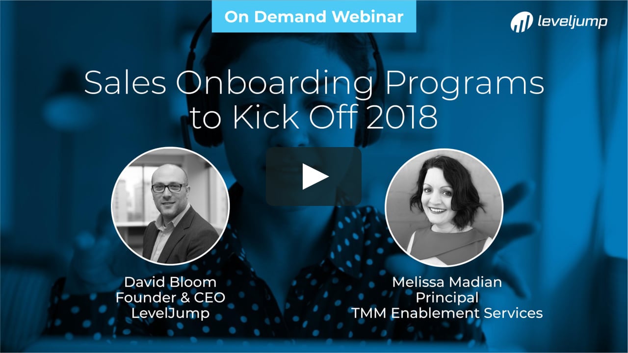 Webinar: Sales Onboarding Programs to Kick Off 2018