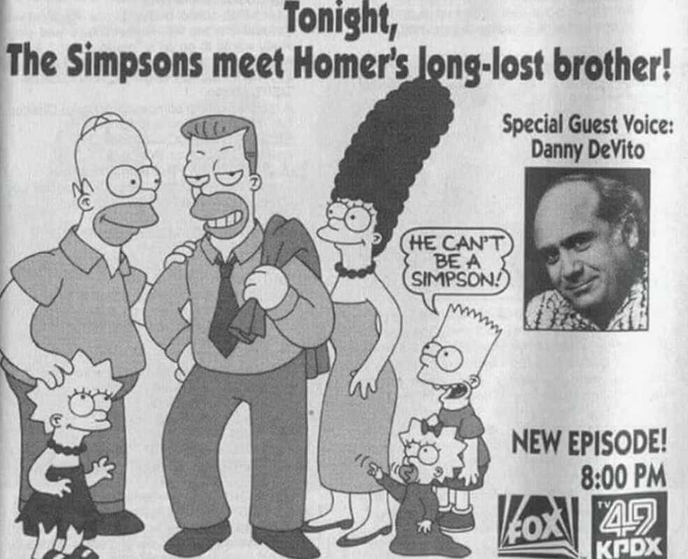 How The Simpsons would promote on newspaper - Swipe File