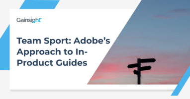 Team Sport: Adobe's Approach to In-Product Guides | Customer Success and Product Experience Software | Gainsight