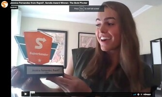 Jessica Fernandez from Rapid7, Sendie Award Winner- The Bold Pivoter from Sendoso on Vimeo