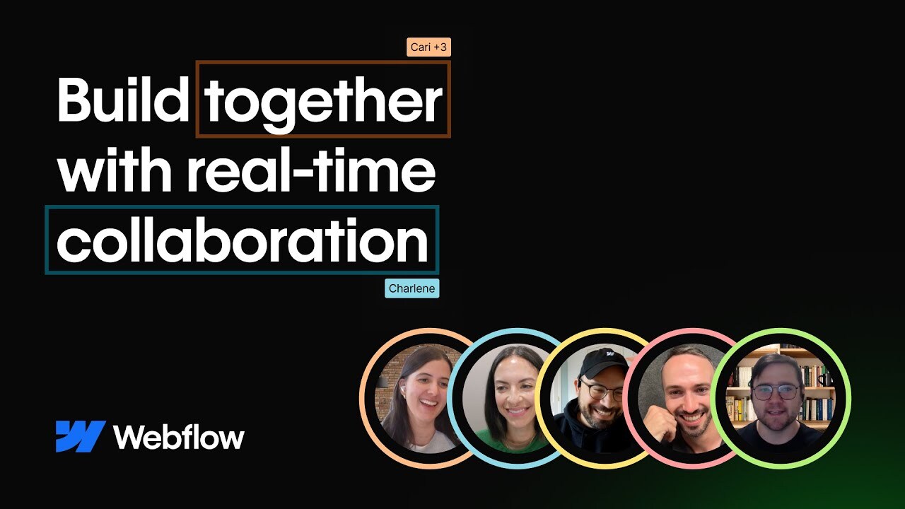 Real-time collaboration in Webflow is here 🚀