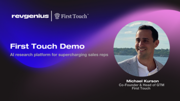 First Touch: AI-powered research and Outreach Platform that Turns Sales Reps into Super Reps