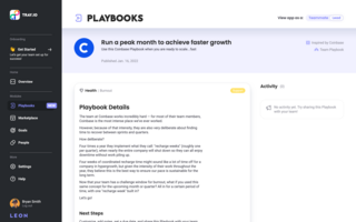 Coinbase and how they super-power performance using this Playbook.