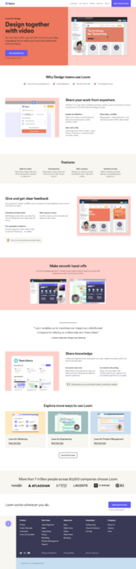 Why Designers Use Loom Sales Page - Swipe File