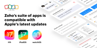 Zoho's suite of apps is compatible with Apple's latest updates