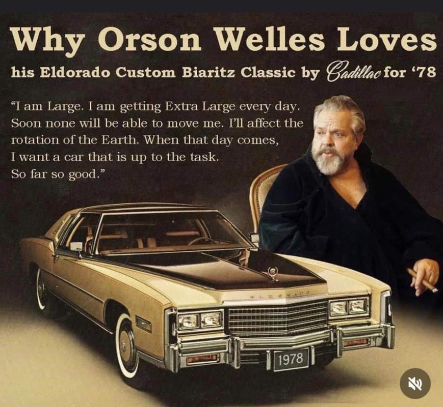 1978 Orson Welles Cadillac Ad - Swipe File