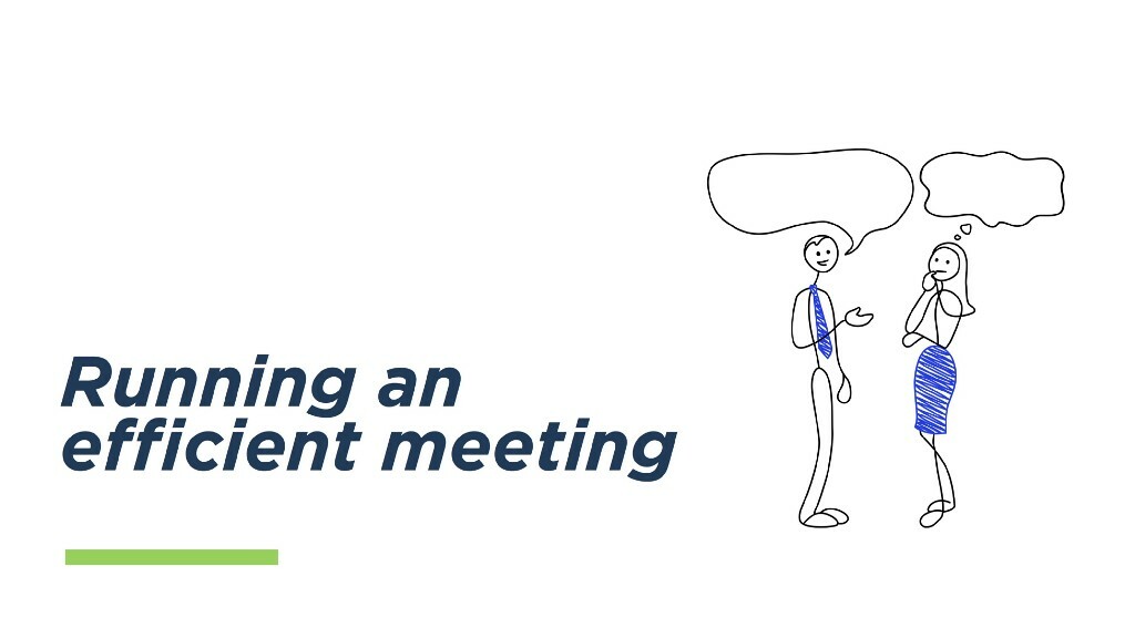 Running an Efficient Meeting