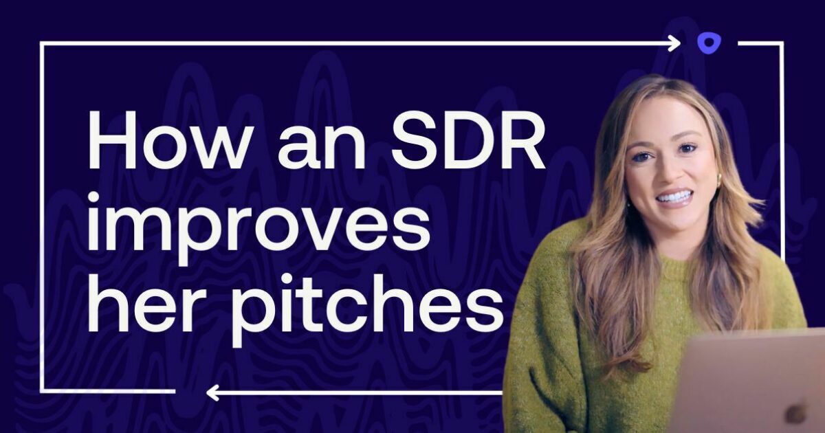How an SDR uses Outreach to improve her pitches