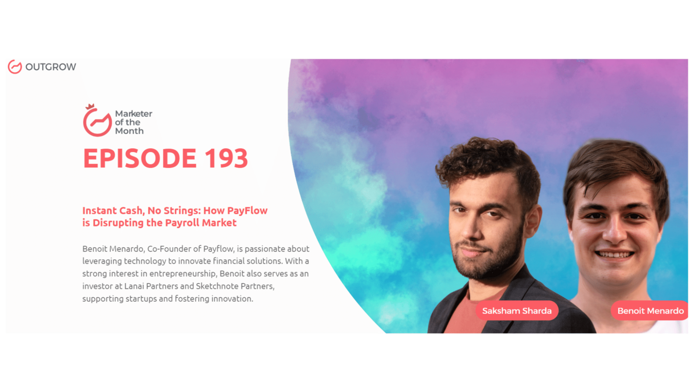 EPISODE 193: Marketer of the Month Podcast with Benoit Menardo