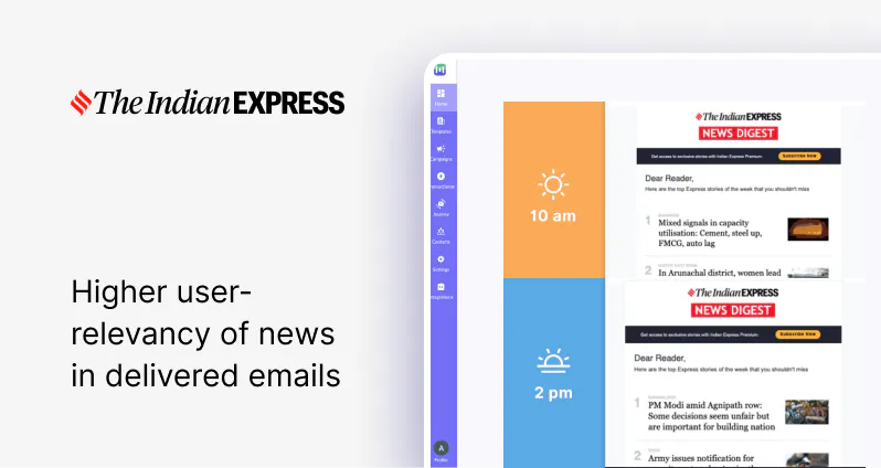 How The Indian Express updated news in delivered emails with Mailmodo