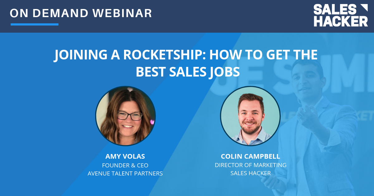 Joining a Rocketship: How to Get the Best Sales Jobs