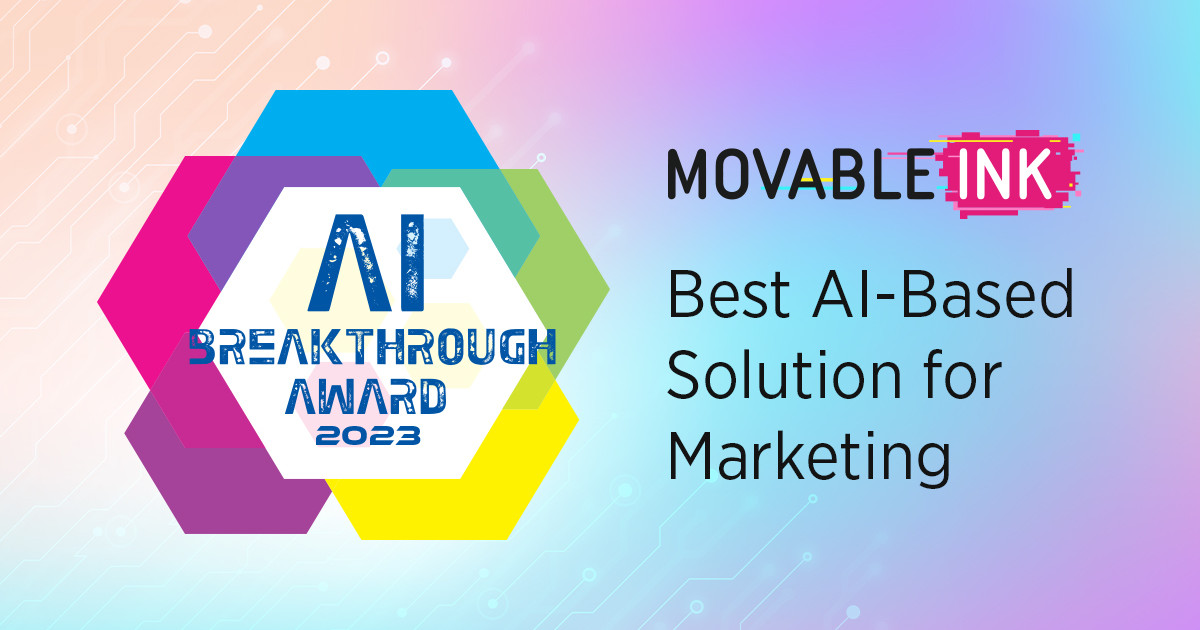 Movable Ink Wins at the AI Breakthrough Awards