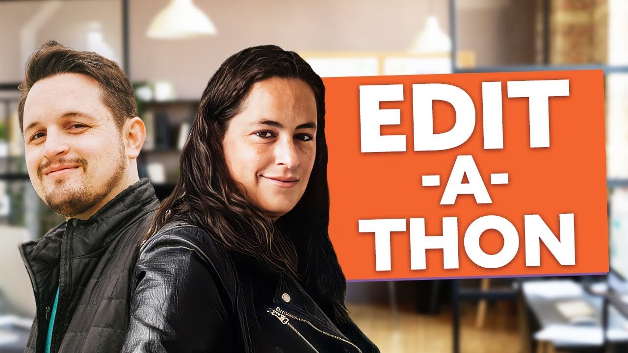 Erica Schneider & Tommy Walker in an Edit-a-Thon