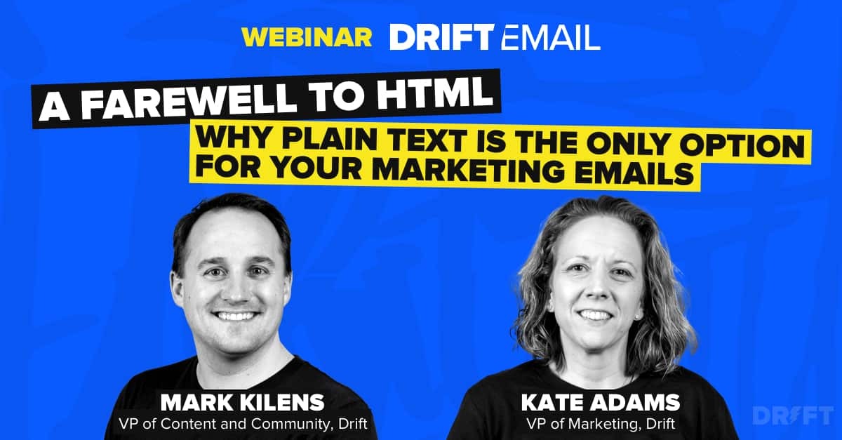 Webinar: Taking HTML out of your email marketing program