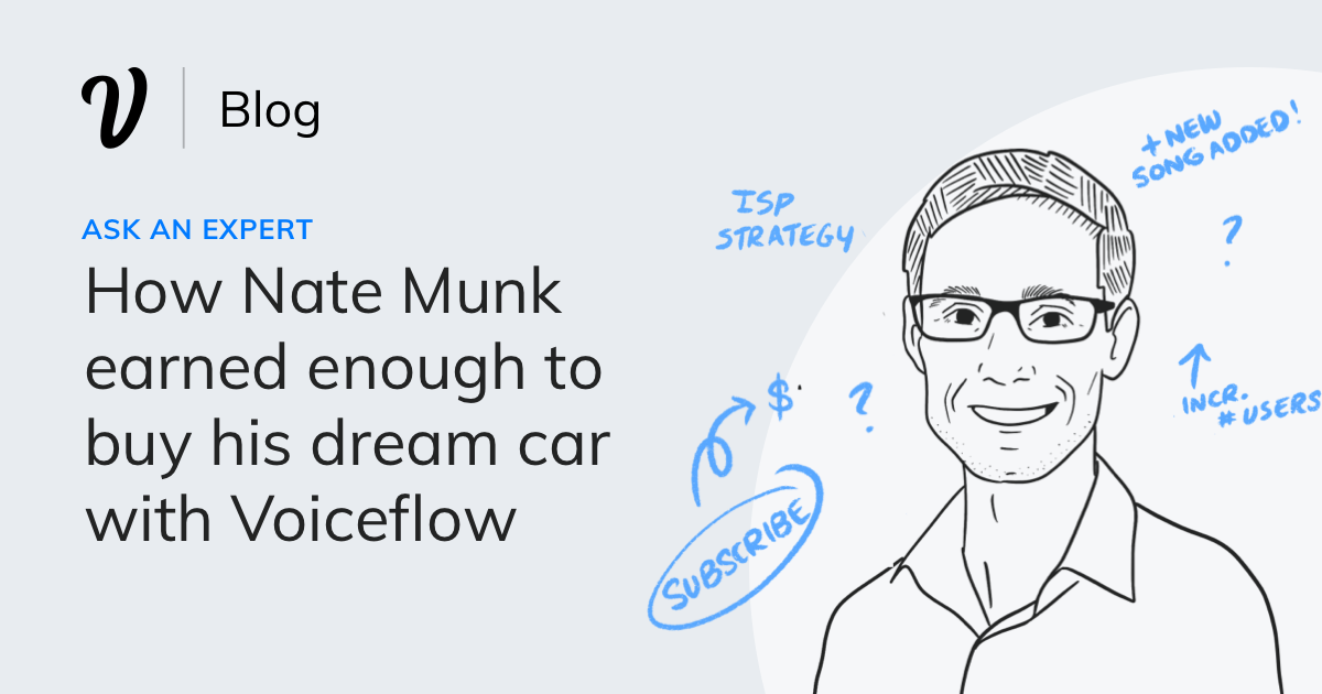 How Nate Munk earned enough for his dream truck using Voiceflow