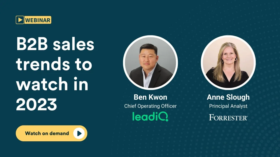 LeadIQ Webinar | B2B sales trends to watch