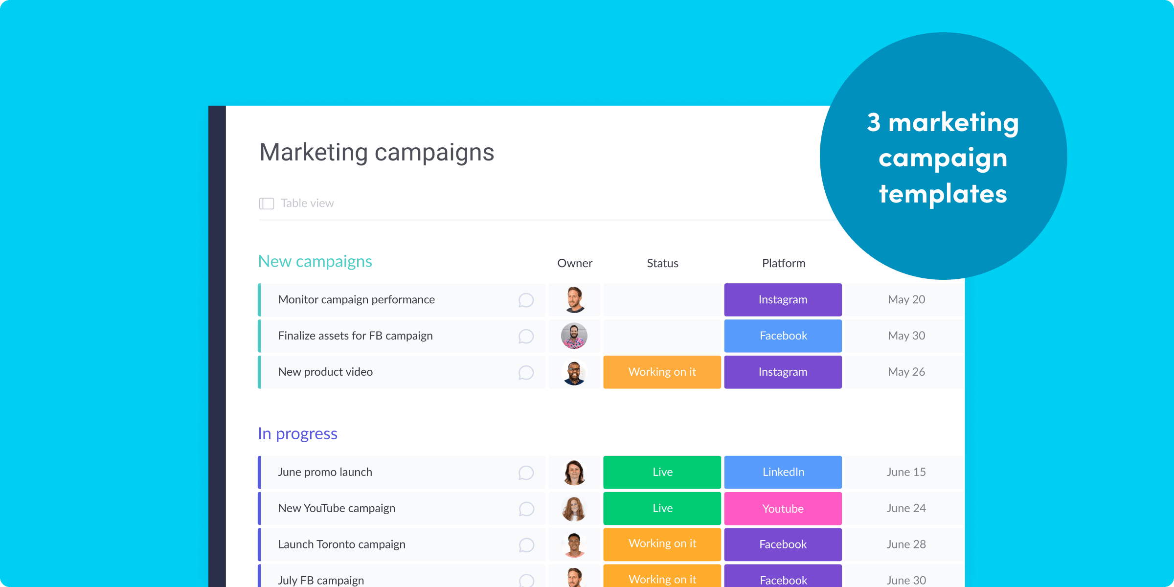 3 marketing campaign templates to keep your team in motion