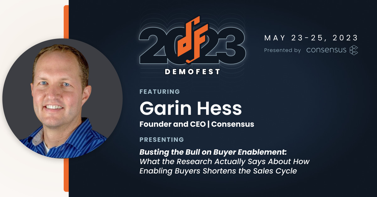 Keynote | Busting the Bull on Buyer Enablement: What Research Actually Says About How Enabling Buyers Shortens the Sales Cycle