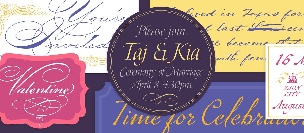 Say It With Feeling: Handwriting Fonts for the Extra-Special and the Everyday