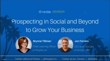 Prospecting in Social and Beyond to Grow Your Business with Brynne Tillman